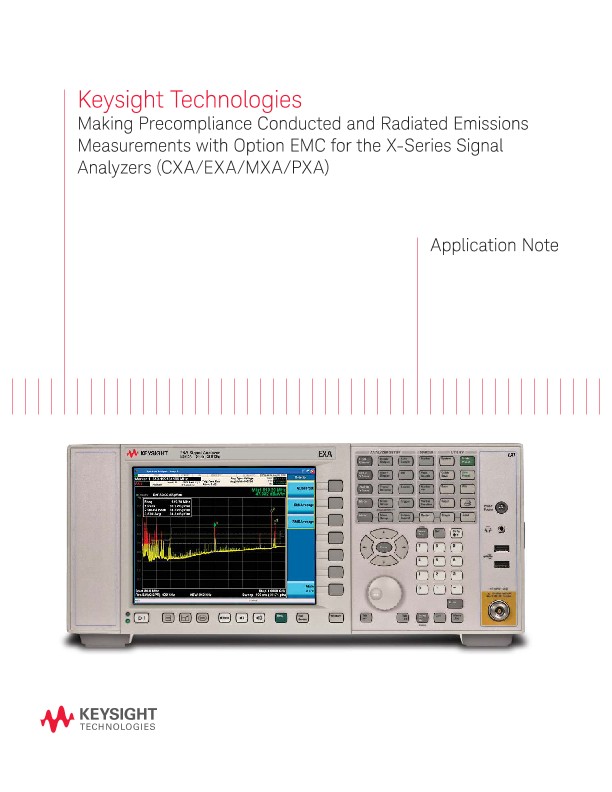 Conducted Emissions and Radiated Emissions Measurements PDF Asset Page